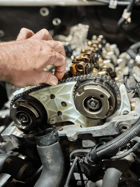 Timing chain replacement Barking London at BNS Motors by expert car engine mechanic